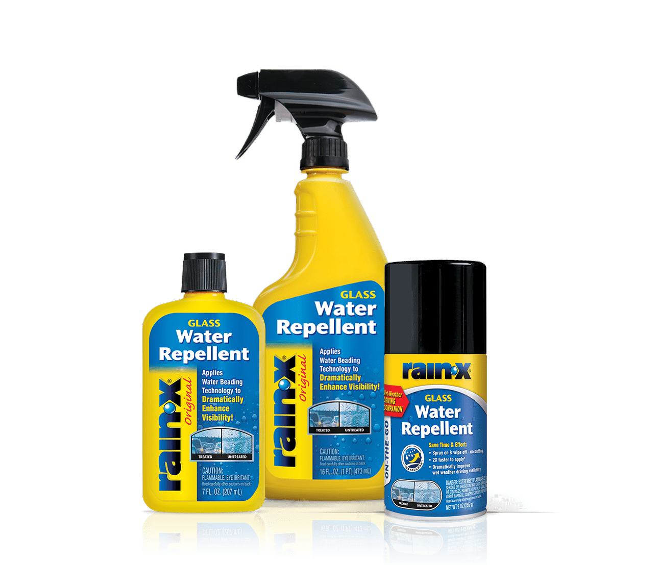 Rain-X Glass Water Repellent Family