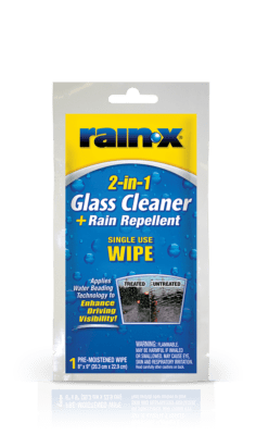 Rain-X® 2-in-1 Glass Cleaner with Rain Repellent Wipes