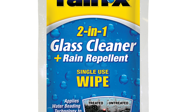 630062 Rain-X 2-In-1 Glass Cleaner Wipes 1ct