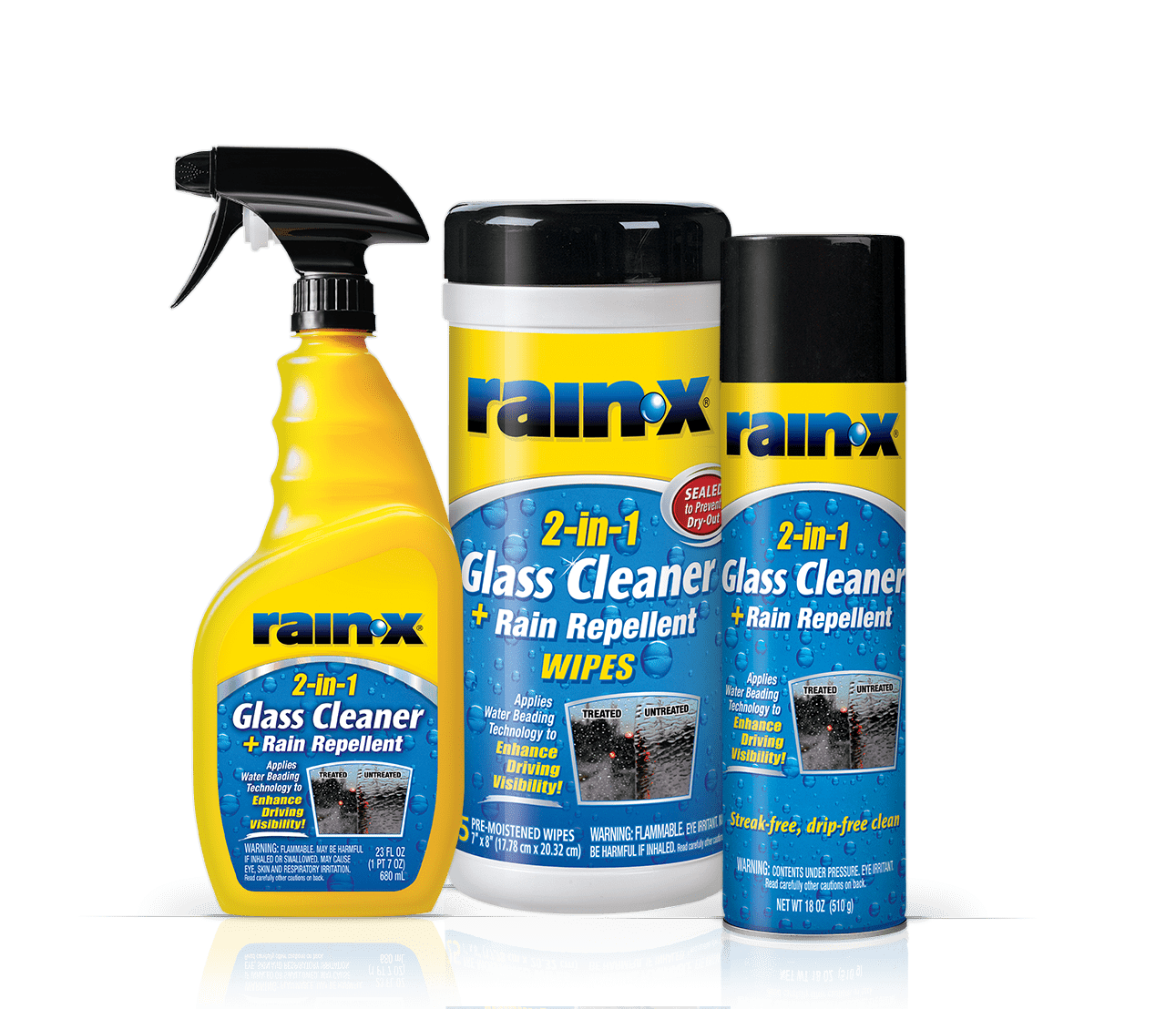 Rain-x Glass Cleaner + Rain Repellent, 23 oz - 5071268