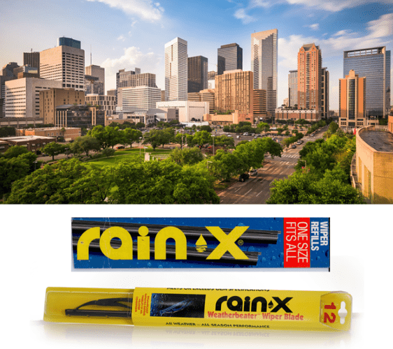 Downtown Houston and Rain-X Wiper Blades